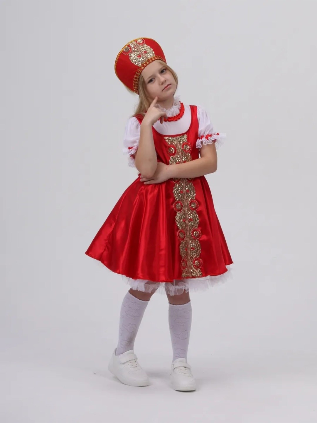 карнавальный костюм забавы для девочки 4-10 лет,карнавальный костюм детский "забава" для девочки,костюм карнавальный для девочек «забава»,русский народный костюм для девочки,костюм русско народный для