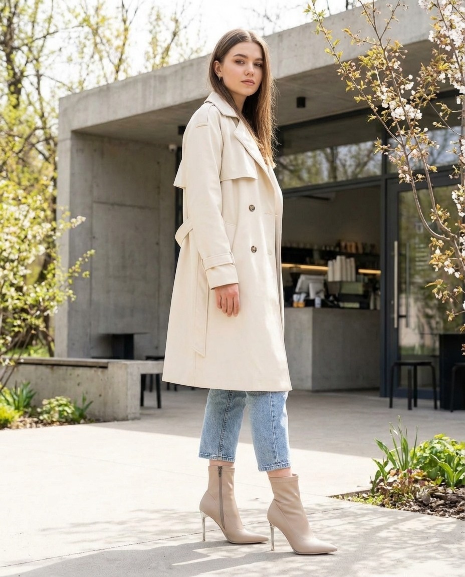 бежевый тренч,тренч плащ,тренч,женский тренч,бежевый плащ