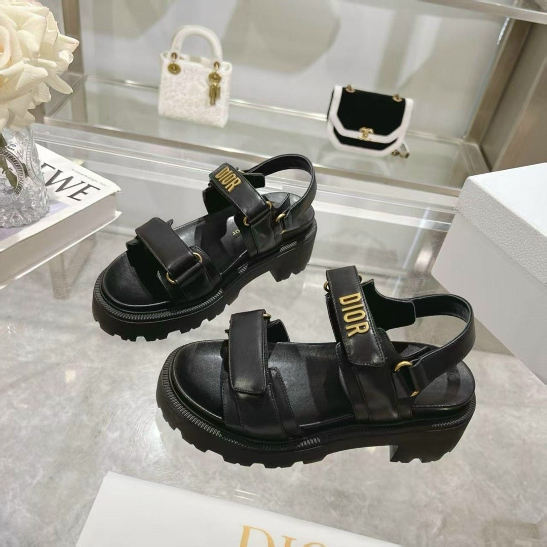 сандалии женские dior,чёрные женские кожаные сандалии dior,сандалии dior,сандали от диор женские,шлепанцы и сандалии