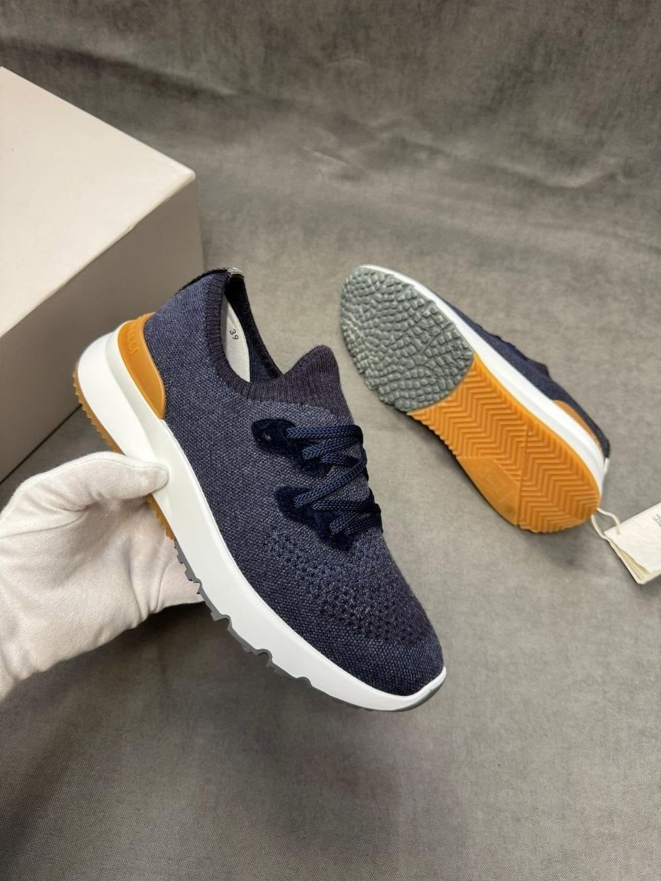 кроссовки brunello cucinelli,,комбинированные кроссовки brunello cucinelli,текстильные кроссовки brunello cucinelli,мужские кроссовки