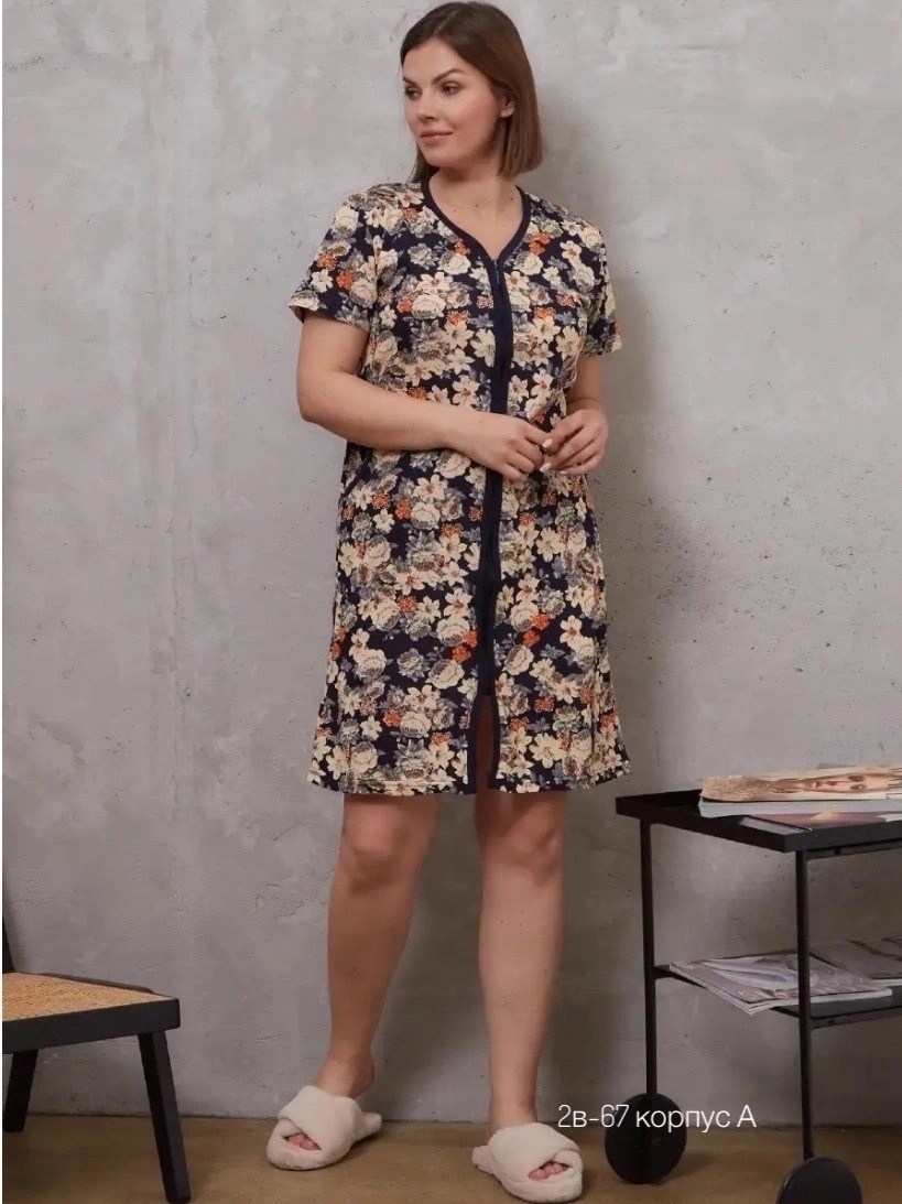 халат домашний большие размеры на молнии хб,халат домашний большие размеры на молнии,халат женский,халат домашний на молнии,халат жен