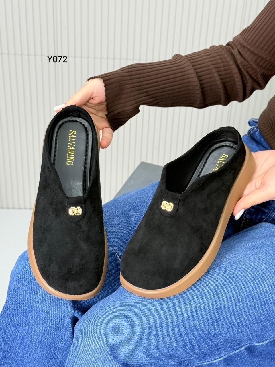 ,замшевые сабо,мюли натуральная замша,сабо ,тапочки на плоской подошве