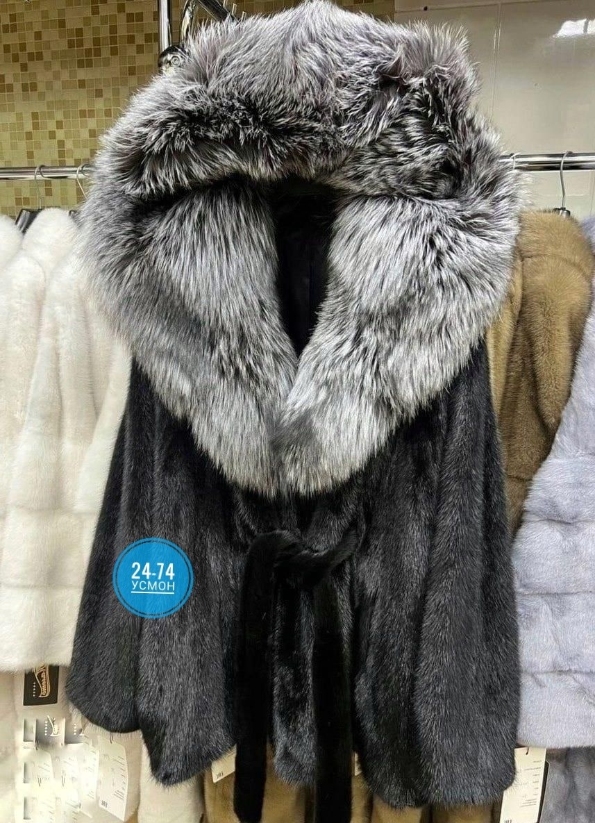 шубка из меха европейской норки с капюшоном из меха чернобурки,шубка из меха европейской норки с капюшоном из меха чернобурой,шуба норковая с капюшоном из чернобурки,шуба норковая с капюшоном из черно