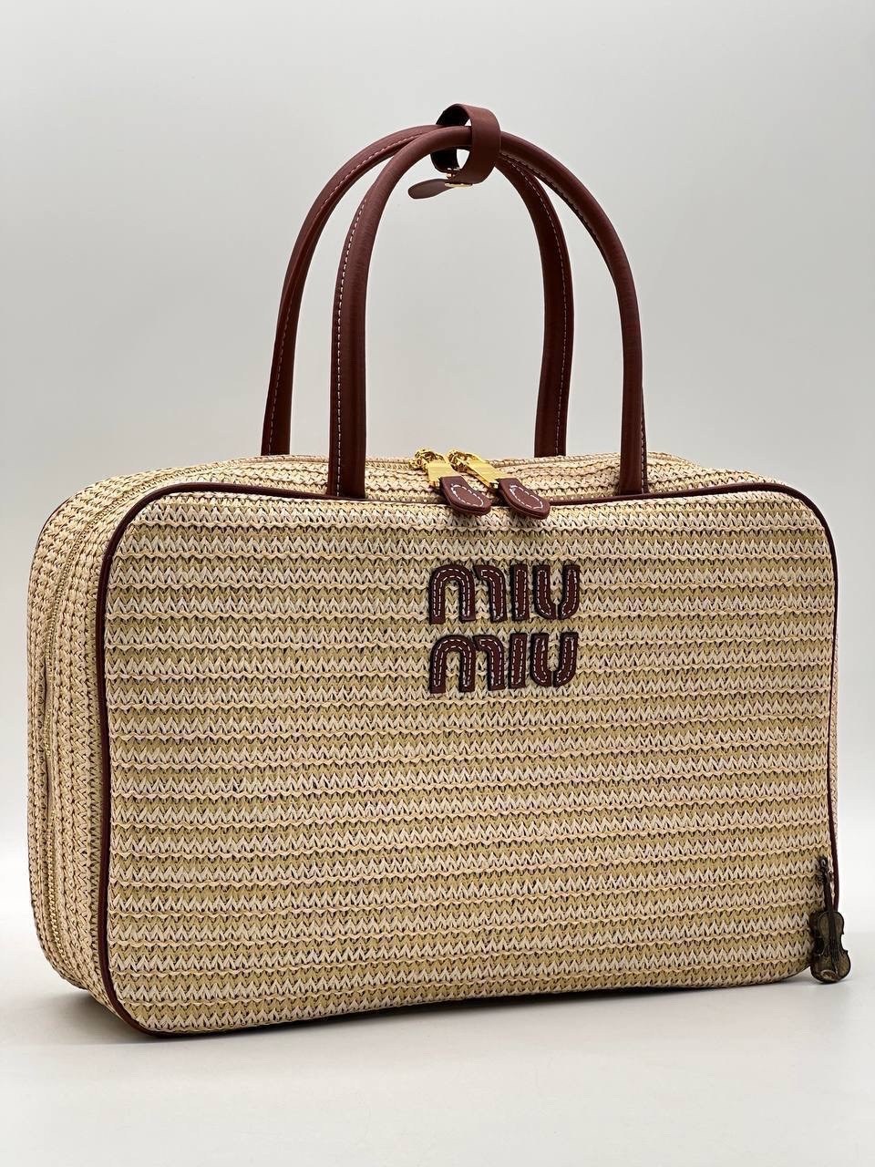 сумка,сумка miu miu,женская сумка miu miu,плетеная сумка,модная сумка