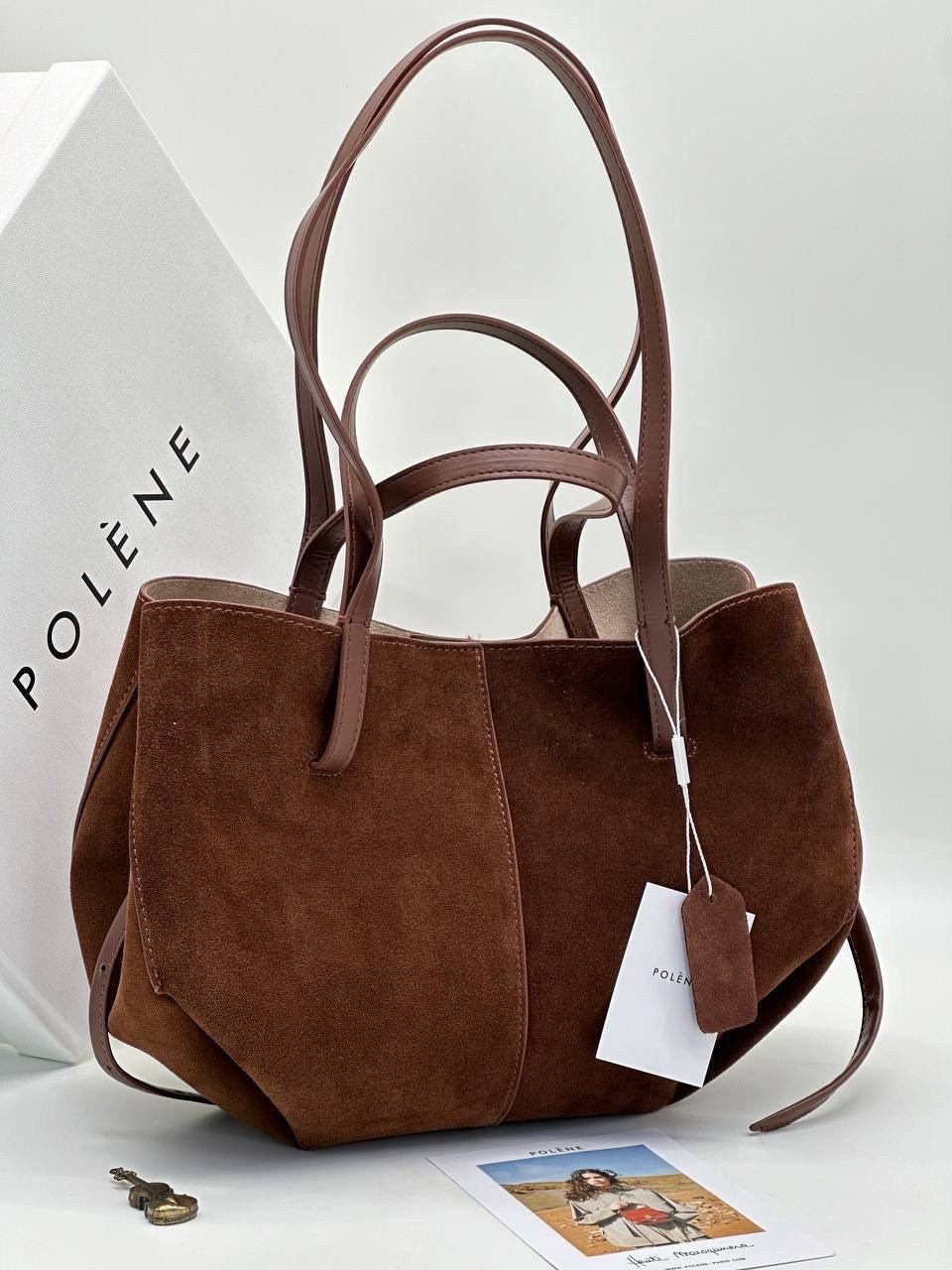 сумка polene cyme mini из натуральной замши,сумка замшевая большая polene mi ya,сумка polene натуральная замша 30х23,сумка polene замша,сумка натуральная замшевая женская