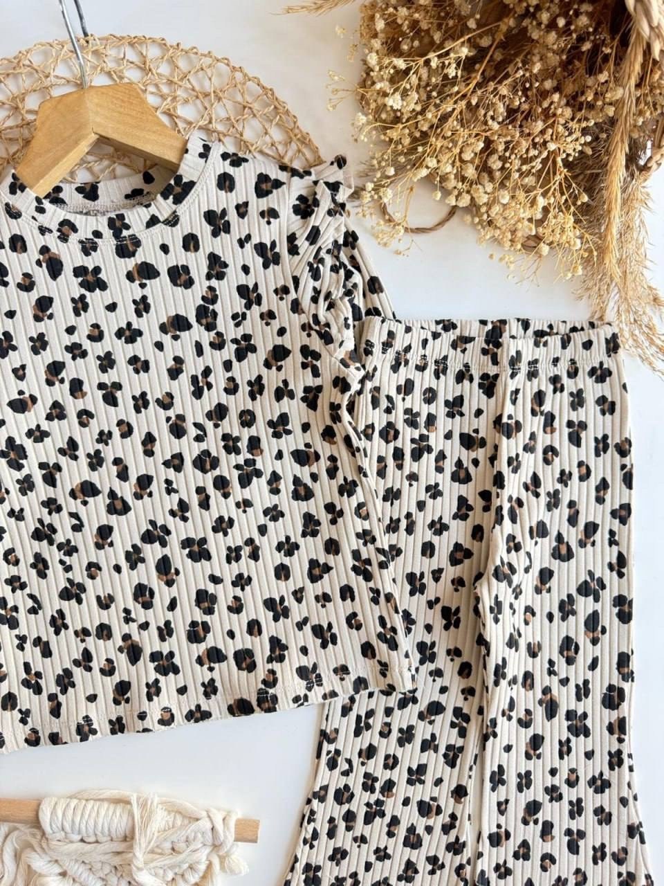 ребенок,костюм с брюками для девочки леопард арт. тл-118,костюм для девочек,стильные дети,повседневный костюм с брюками для девочки леопард арт. тл-118 цвет леопард