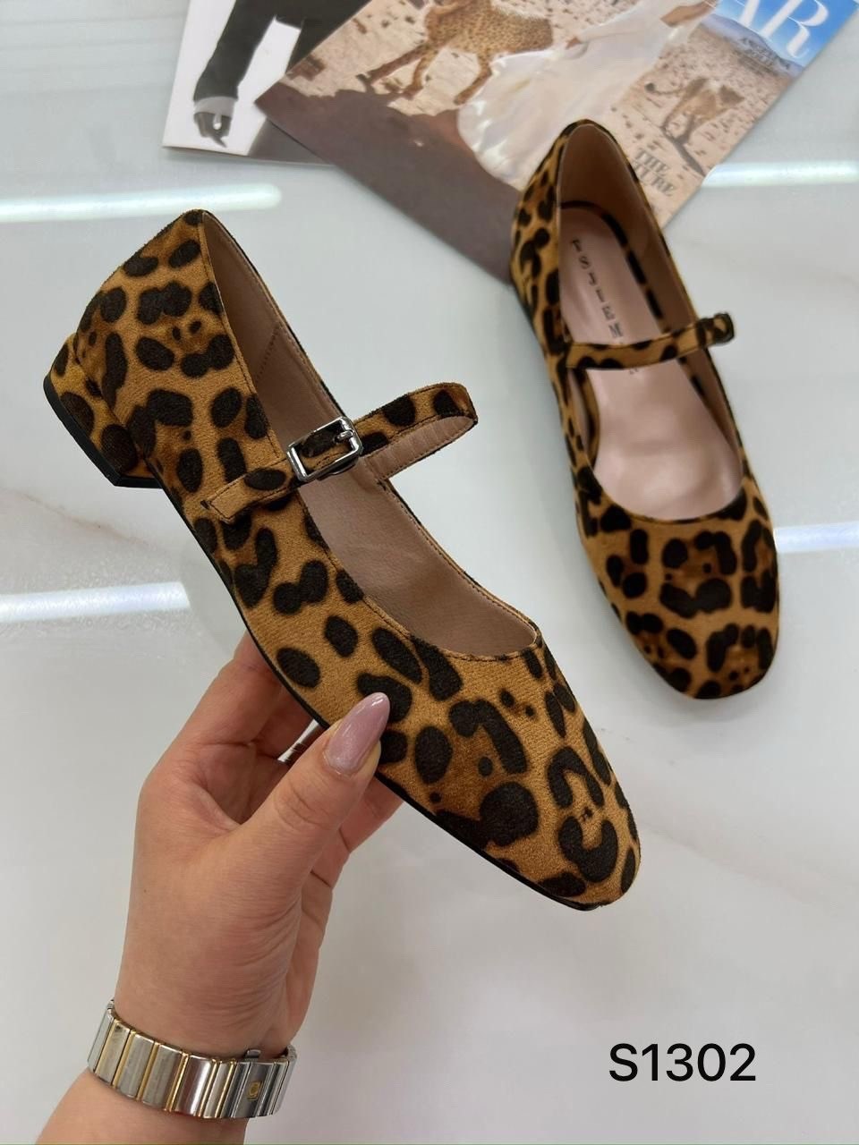 женские балетки с леопардовым принтом,леопардовые балетки,балетки леопардовые с квадратным носом,,балетки леопардовые летние с квадратным носом и ремешком shatilova m.v.