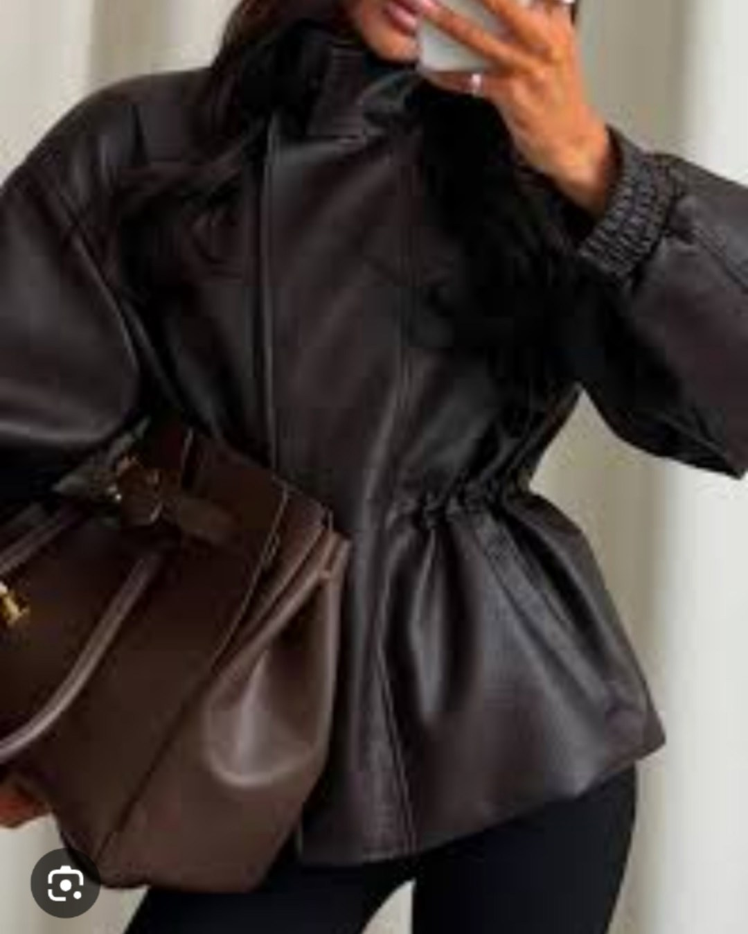 куртка кожаная,куртка бомбер,женская кожаная куртка,женская куртка из искусственной кожи,куртка-бомбер свободного кроя topshop из искусственной кожи коричневого цвета