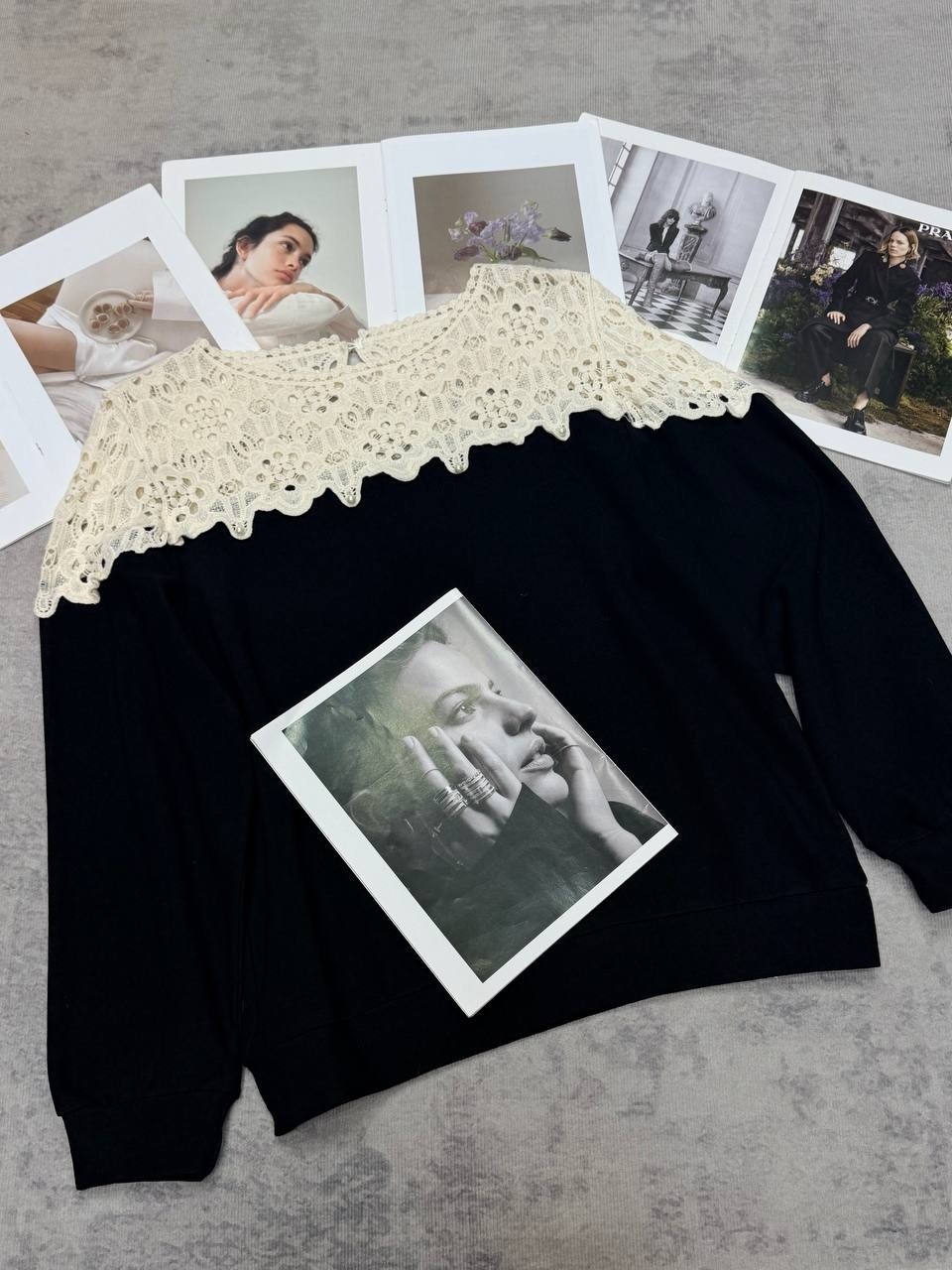 джемпер с кружевом,свитшот с кружевом,кофта с кружевами,кофта с кружевом,кружевная кофта