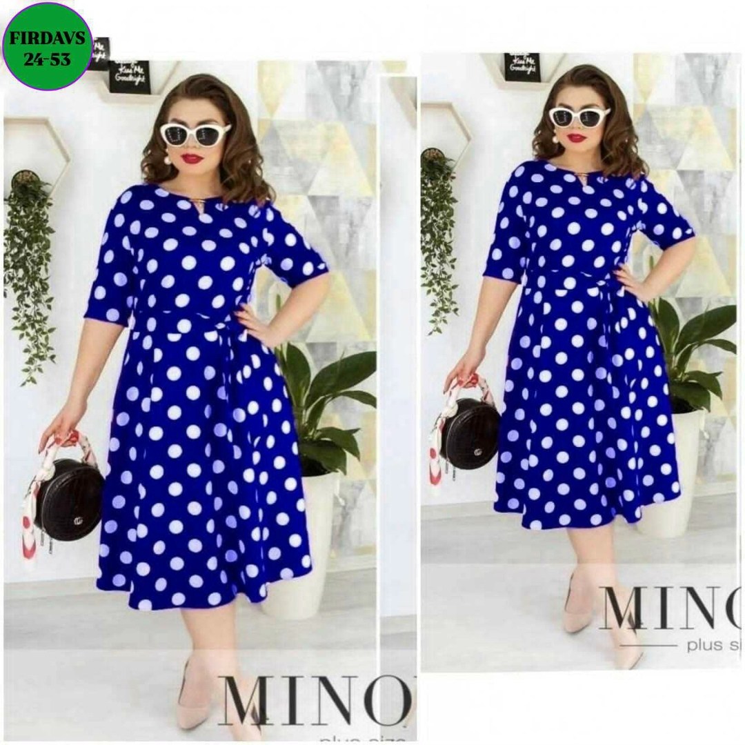 женское платье в горошек,платье в горошек для полных,платье женское больших размеров,платье больших размеров в горошек,платье большие размеры