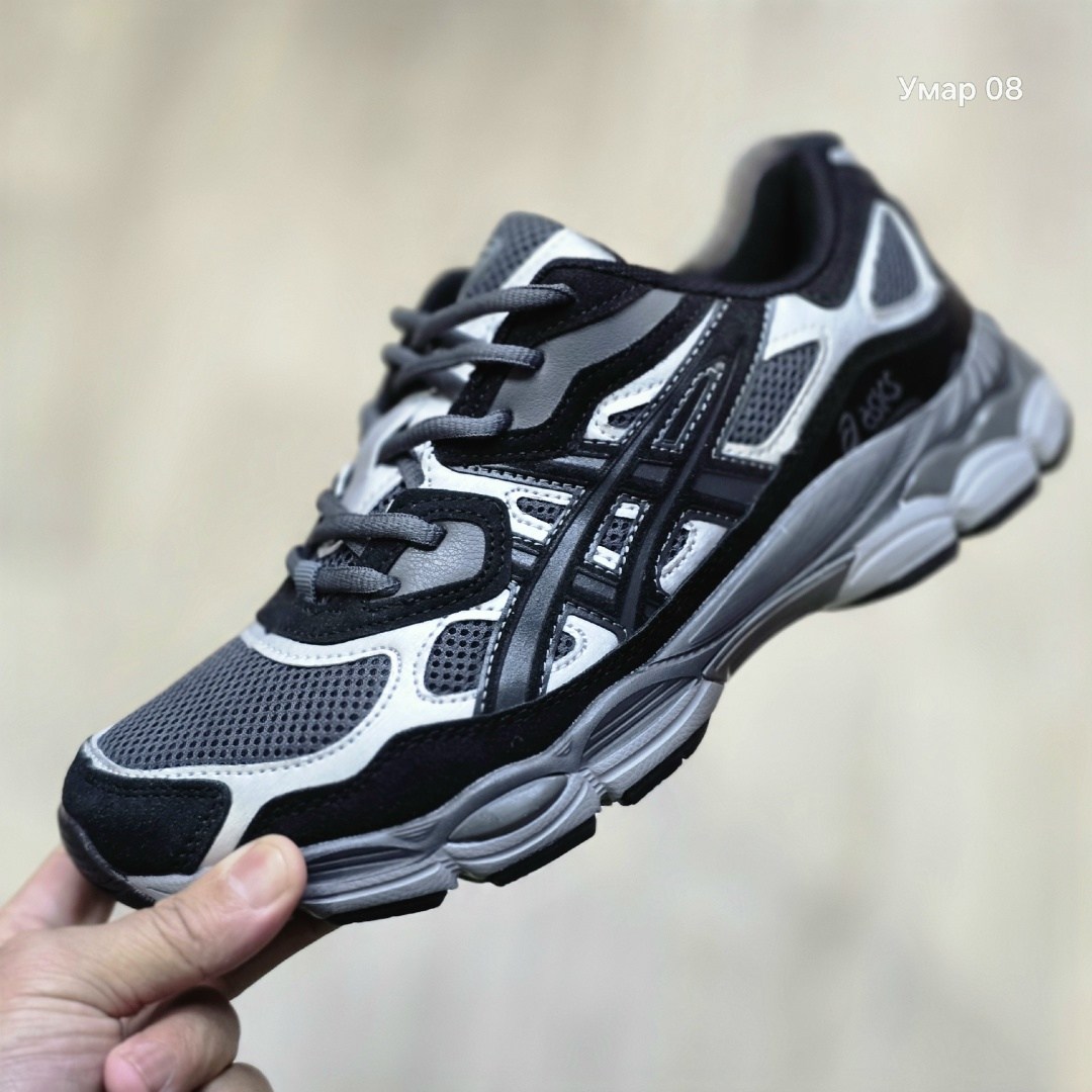 кроссовки gel nyc black grey спортивная  asics,кроссовки asics gel nyc,кроссовки asics,кроссовки мужские asics,кроссовки спортивные asics gel nyc oyster black