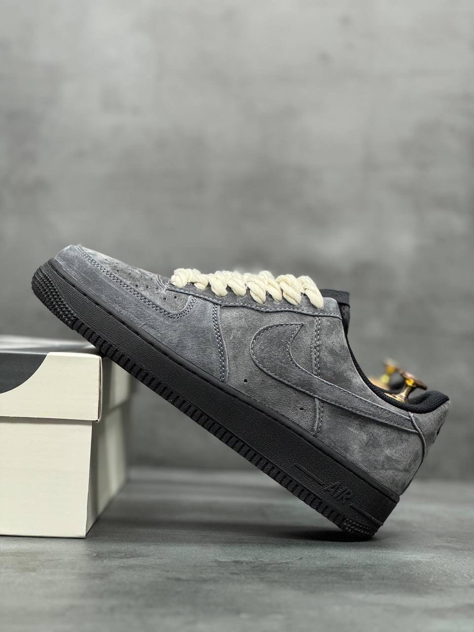 nike air force 1 low grey suede,кросcовки nike air force 1,nike air force 1 low,кроссовки,мужские кроссовки nike air force 1