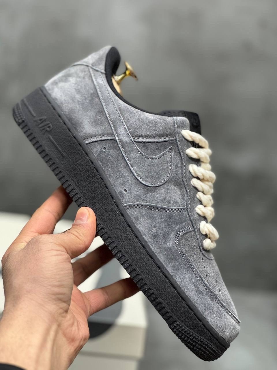 nike air force 1 low grey suede,кросcовки nike air force 1,nike air force 1 low,кроссовки,мужские кроссовки nike air force 1