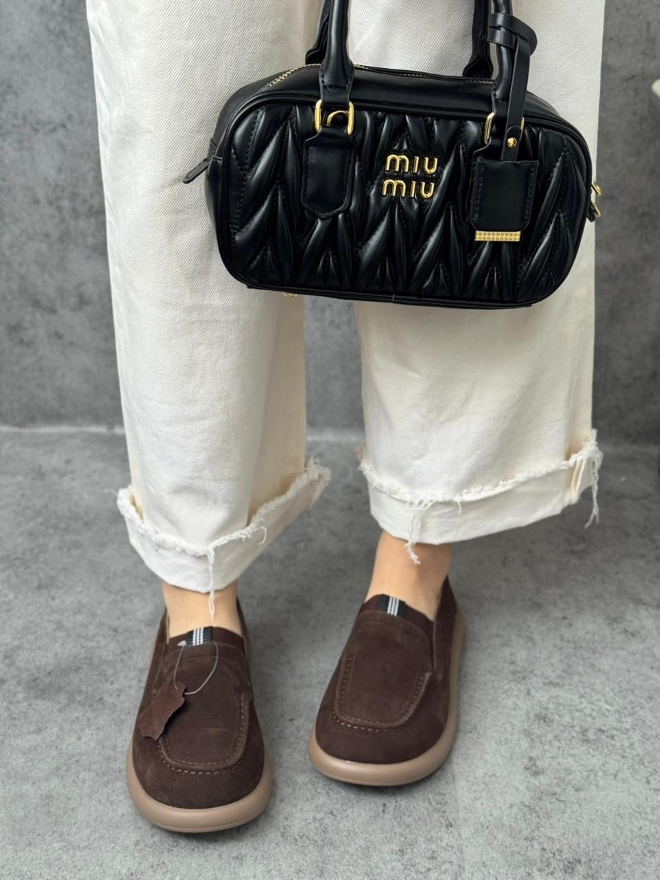 ,замшевые лоферы miu miu на высокий подошве и фирменной фурнитурой,лоферы женские,женская ,лоферы замш