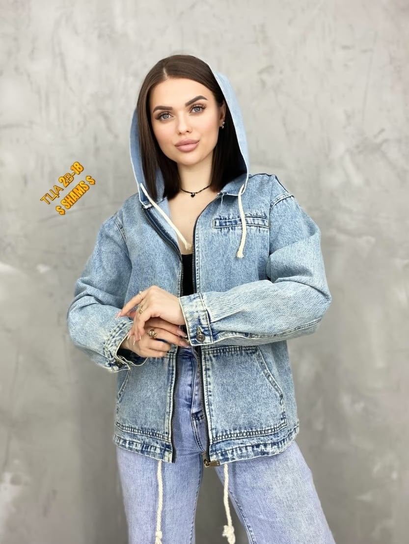 джинсовая женская куртка,джинсовая куртка,джинсовая куртка женская 2025,джинсовка с капюшоном,куртка джинсовая с капюшоном