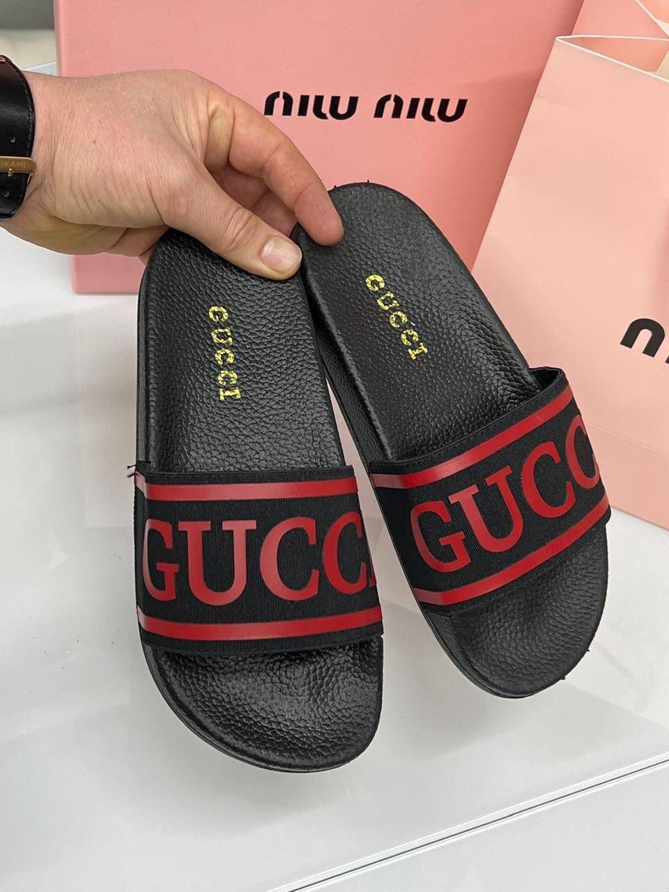 шлепки гуччи,,шлепанцы gucci,gucci black,gucci slide