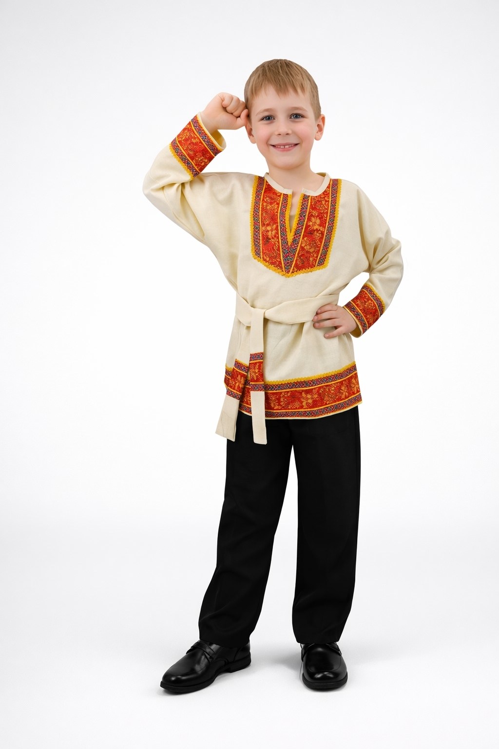 русская народная рубаха косоворотка для мальчика,русский народный костюм на мальчика,русский народный костюм для мальчика косоворотка рубаха,костюм русский народный для мальчику (атлас) детский,косово