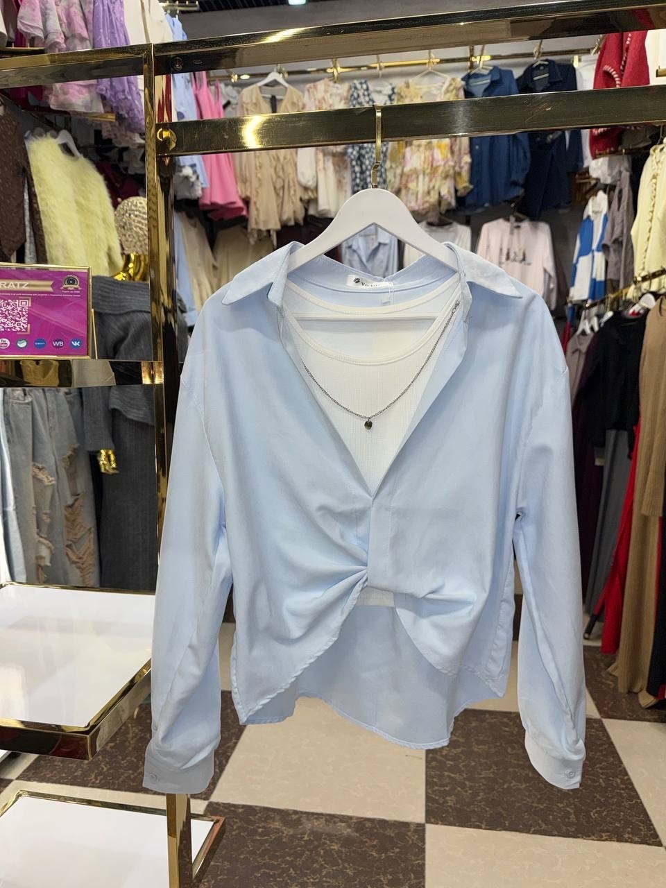 рубашка женская голубая,рубашка стильная,женская рубашка,рубашка оверсайз голубая,блузка женская