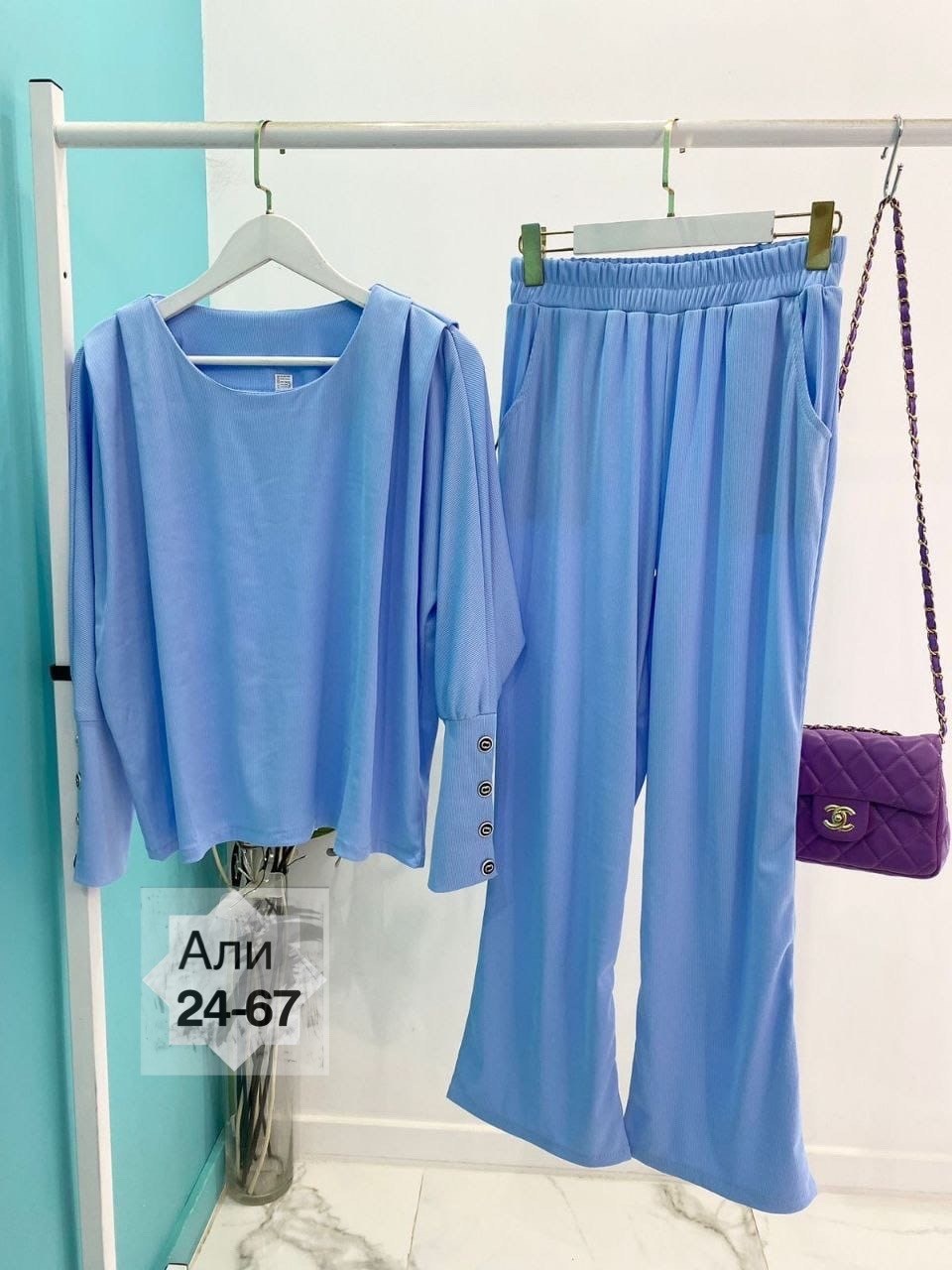 трикотажные костюмы,женский костюм двойка,костюм женский,брючный повседневный костюм,костюм с брюками палаццо женский