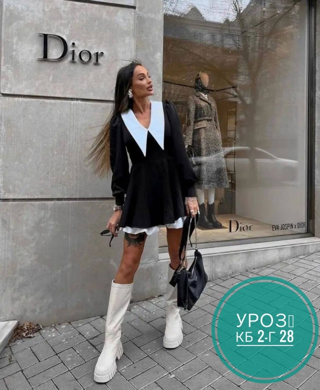 чёрное платье с белым воротником,платье с белым воротником,платье черное,платье женское,платье с воротником