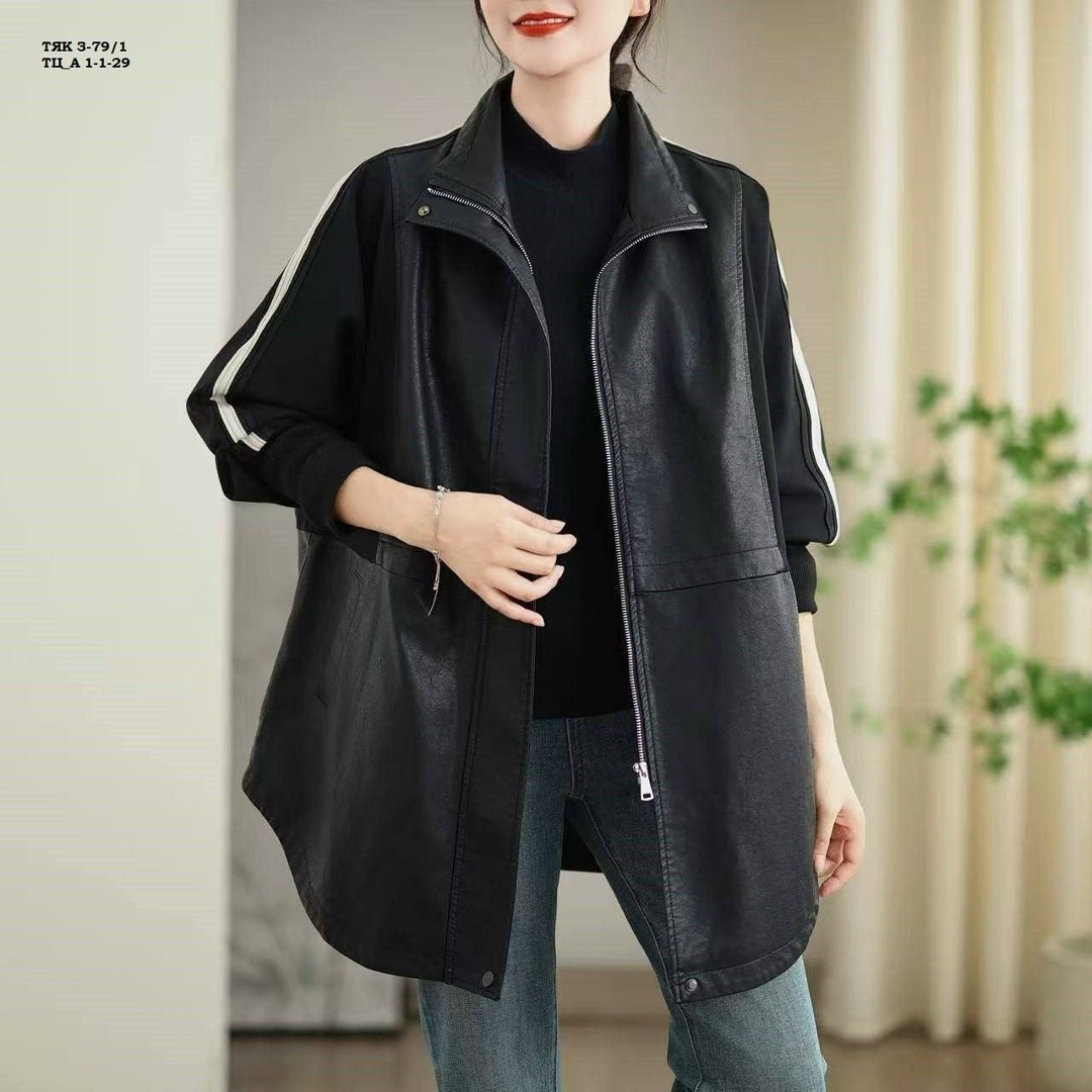 куртка свободного кроя,куртка из искусственной кожи женская,куртка оверсайз,модное пальто,куртка кожаная