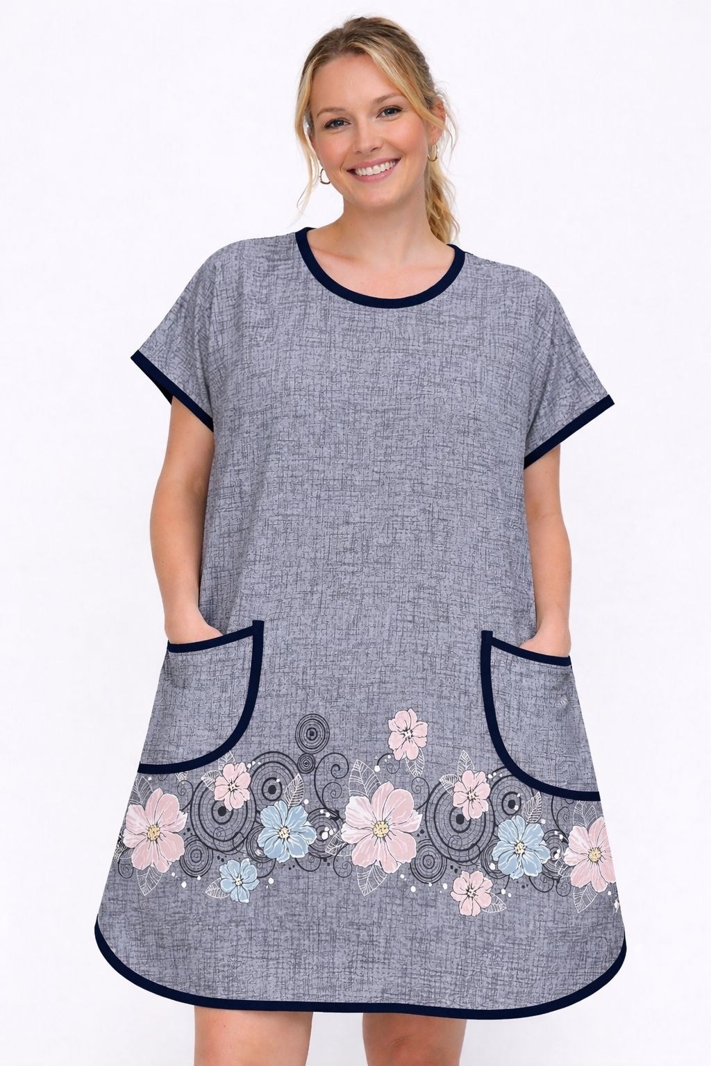 туника больших размеров texstyle chic 210114551,туника texstyle chic большие размеры,женская туника,туника домашняя,туника большие размеров