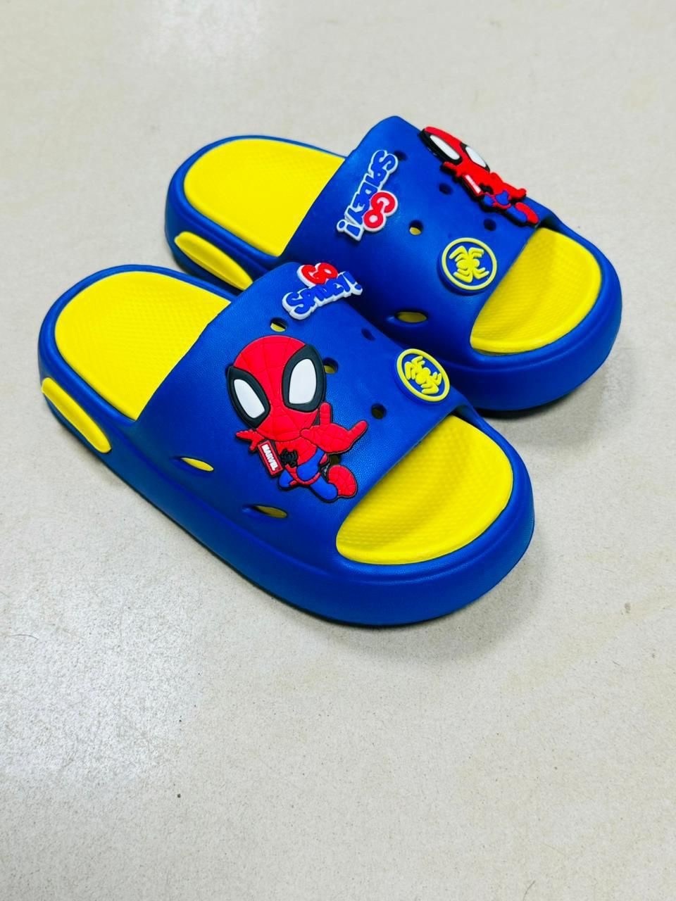 ,детские тапки,шлепанцы детские,шлепки спайдермен,сланцы детские