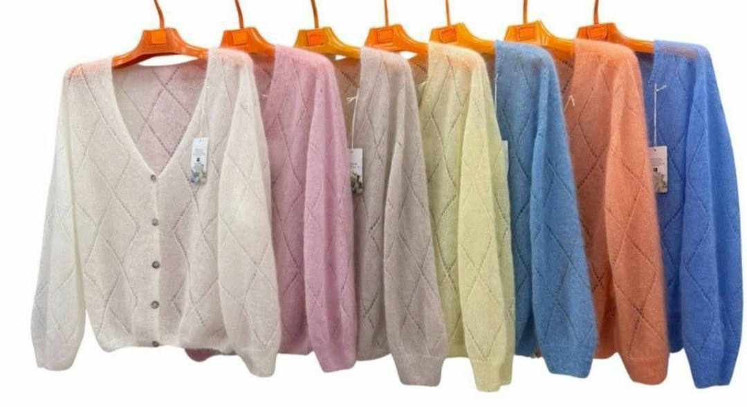 женский ажурный мохеровый кардиган,вязаный кардиган,ажурный кардиган,ажурный кардиган спицами,вязаный жакет