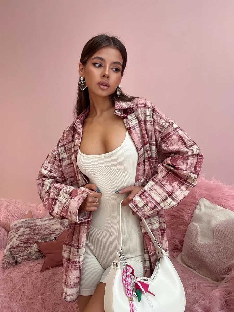 рубашка оверсайз в клетку thirteen brand,рубашка в клетку женская оверсайз,рубашка thirteend brand летняя оверсайз,рубашка в клетку оверсайз,рубашка оверсайз в клетку удлиненная thirteen brand