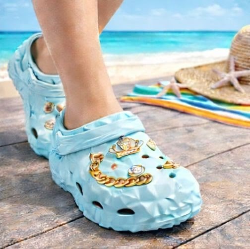 ,женские сандалии,кастом кроксы,женские кроксы,резиновые шлепки