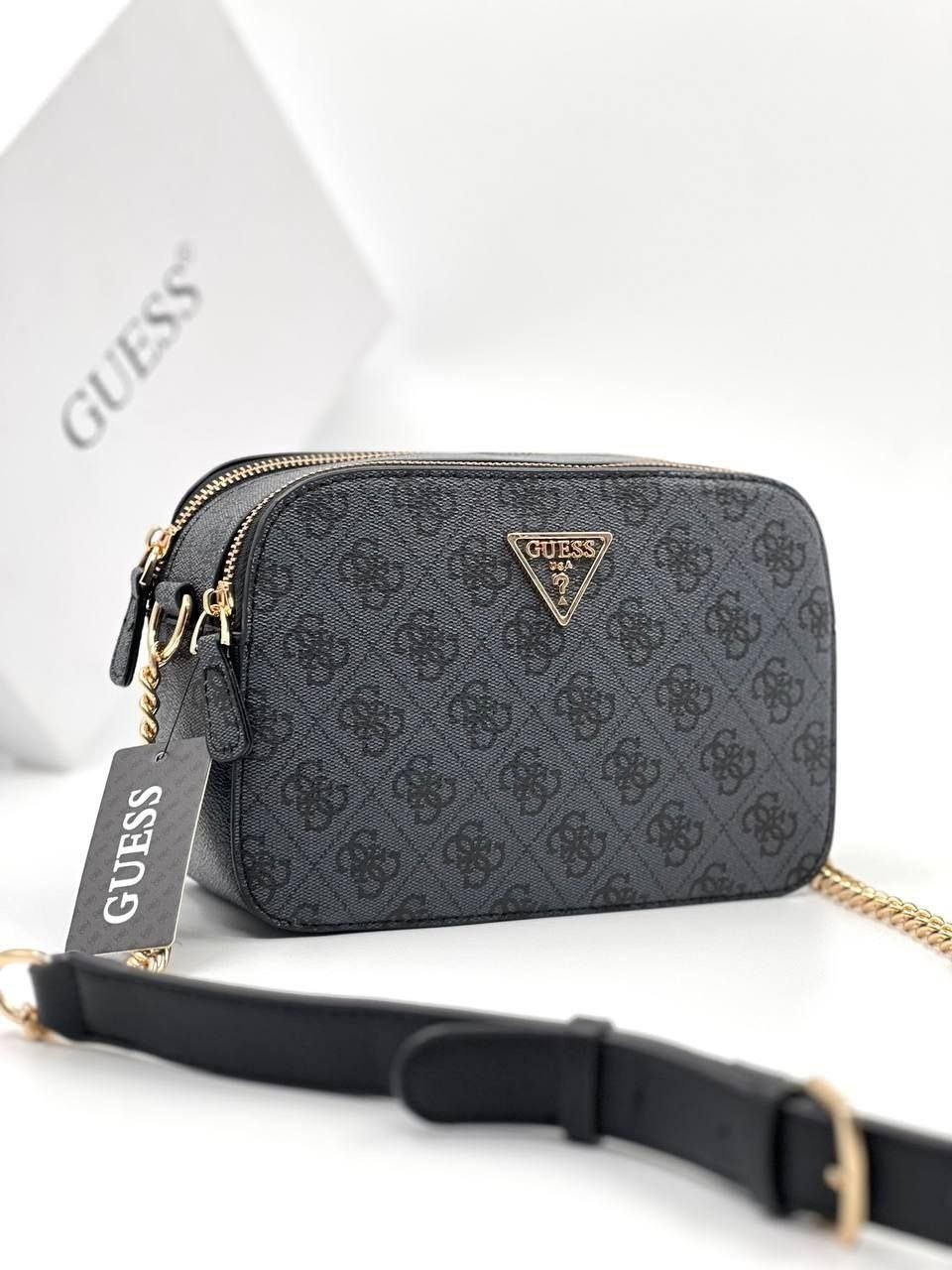 сумка guess,guess сумка на плечо,guess сумка на плечо кросс-боди,сумка женская guess,сумка через плечо guess noelle черный