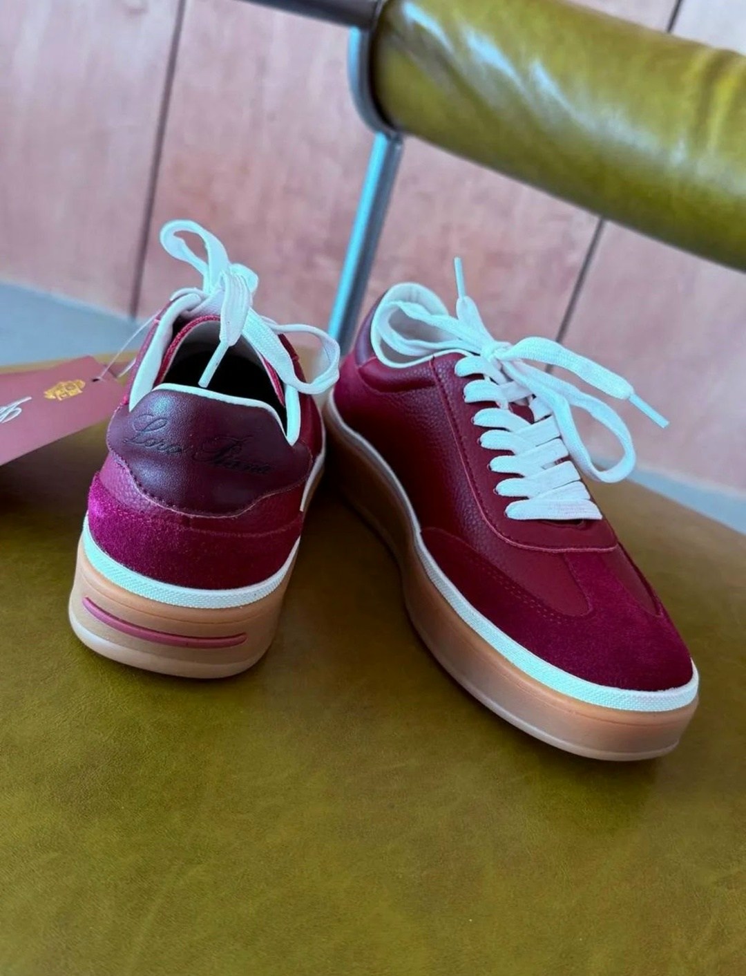 кроссовки бордовые,,кроссовки loro piana,кеды loro piana,замшевые кроссовки