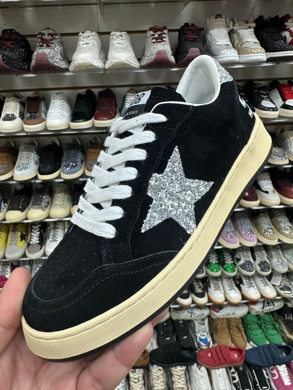 замшевые кроссовки ball star golden goose черный,кеды golden goose,,кроссовки golden goose,коричневые кроссовки ball star golden goose anthracite silver