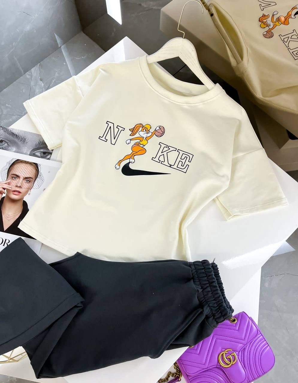 спортивный костюм оверсайз женский спортивный,спортивные костюмы женские,футболки оверсайз для девушек,стильные костюмы,костюм женский