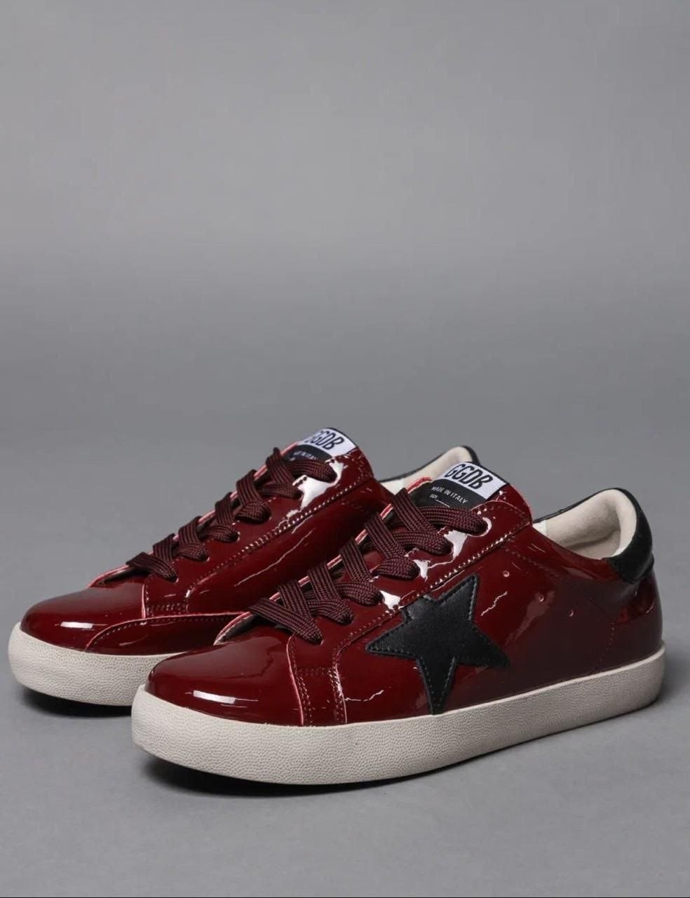 ,кроссовки golden goose,golden goose кеды,кроссовки golden goose super star красный,глянцевые кроссовки
