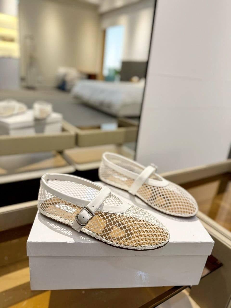 ,балетки alaia,женские балетки,балетки в сеточку,балетки