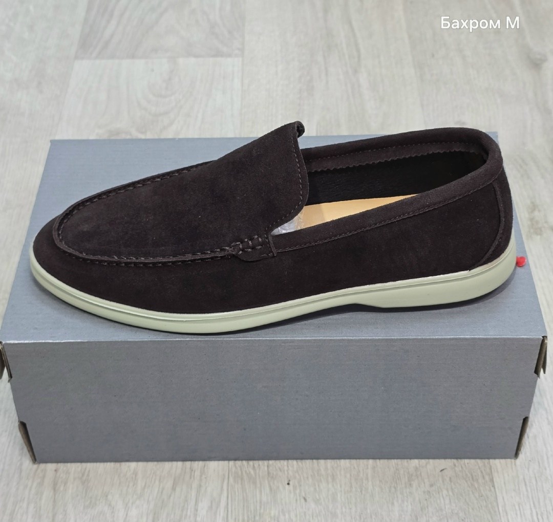 замшевые лоферы summer walk loro piana серый,,loro piana лоферы мужские,замшевые лоферы,мужские замшевые лоферы