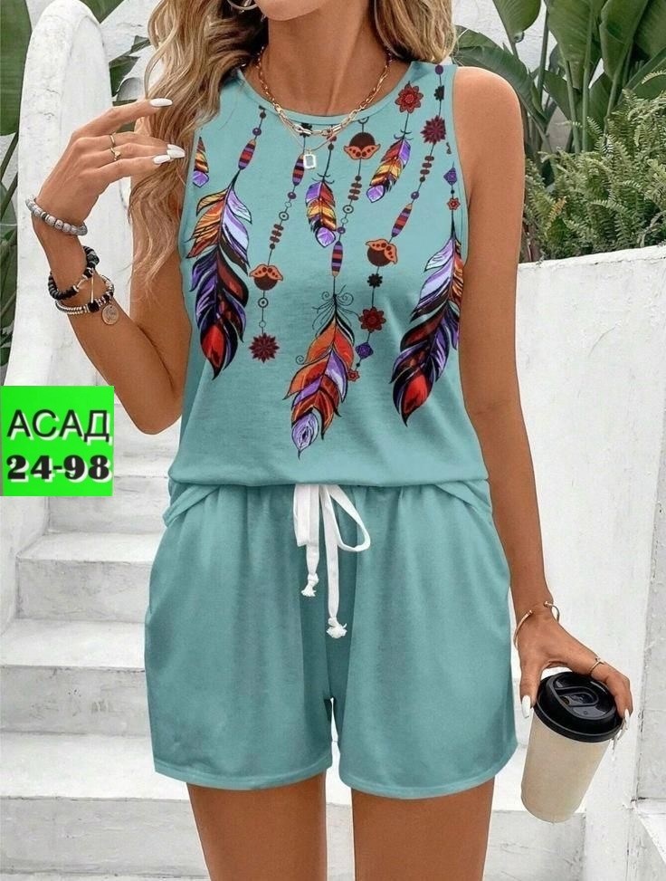 женские летние комплекты,женский костюм с шортами,летние женские костюмы,летние комбинезоны,костюм двойка женский летний