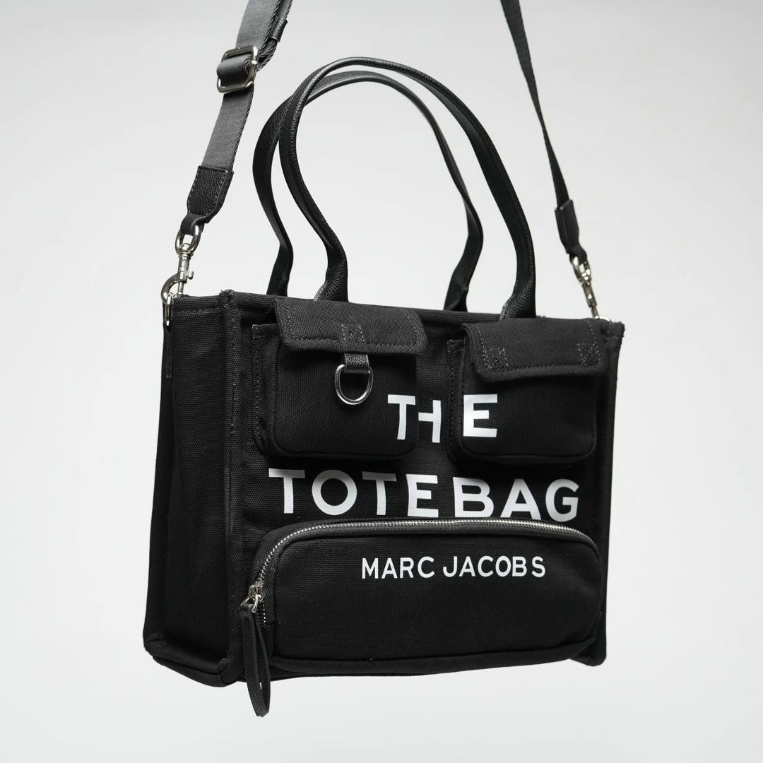 сумка тоут marc jacobs,женская сумка тоут marc jacobs,сумка marc jacobs the tote bag,marc jacobs сумка на плечо тоут,тканевая сумка на плечо marc jacobs tote bag бело-черный
