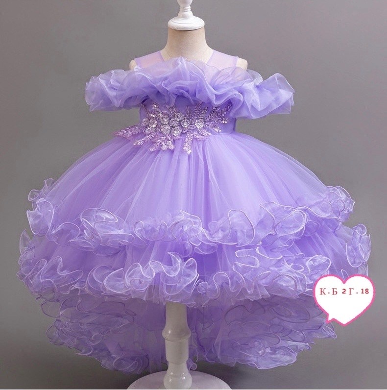 платье для детей,фиолетовое платье детское пышное,для девочек платья,праздничное платье для девочки,бальное платье