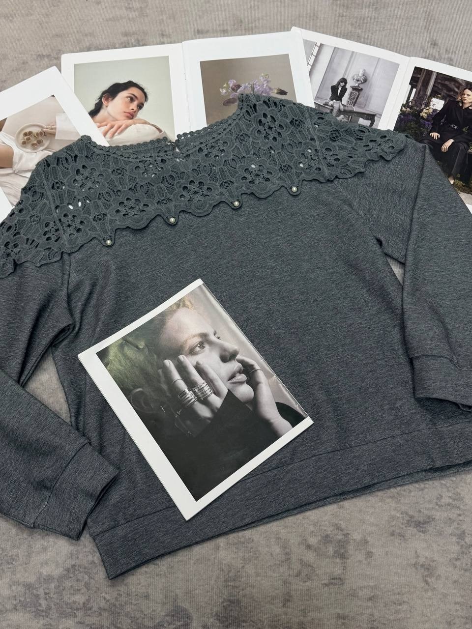 джемпер с кружевом,свитшот с кружевом,кофта с кружевами,кофта с кружевом,кружевная кофта