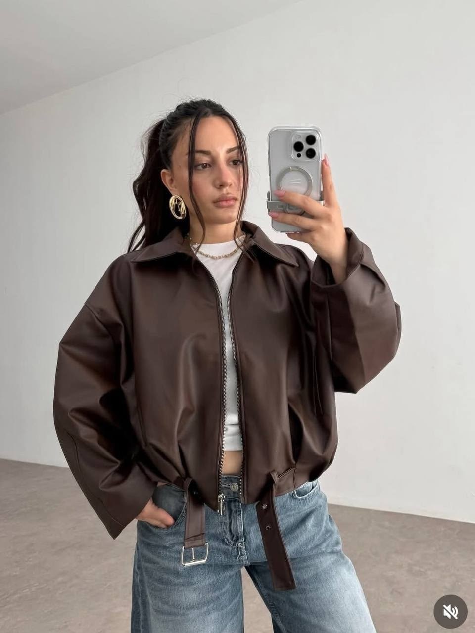 женская куртка из искусственной кожи,куртка женская кожаная,colorfaith jk3977 кожаная куртка,куртка кожаная,кожаная куртка оверсайз