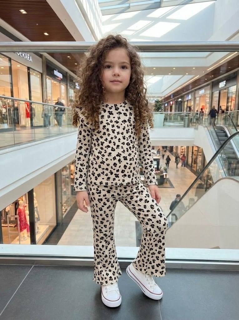 ребенок,костюм с брюками для девочки леопард арт. тл-118,костюм для девочек,стильные дети,повседневный костюм с брюками для девочки леопард арт. тл-118 цвет леопард