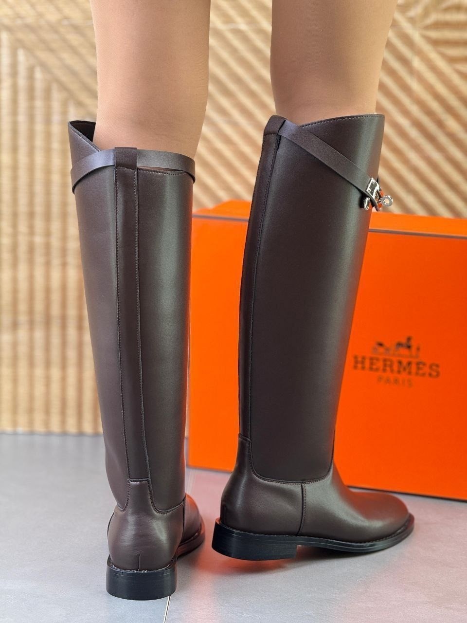 сапоги hermes,сапоги эрмес,сапоги hermes жокейские,женские кожаные сапоги hermes чёрного цвета,гермес сапоги женские