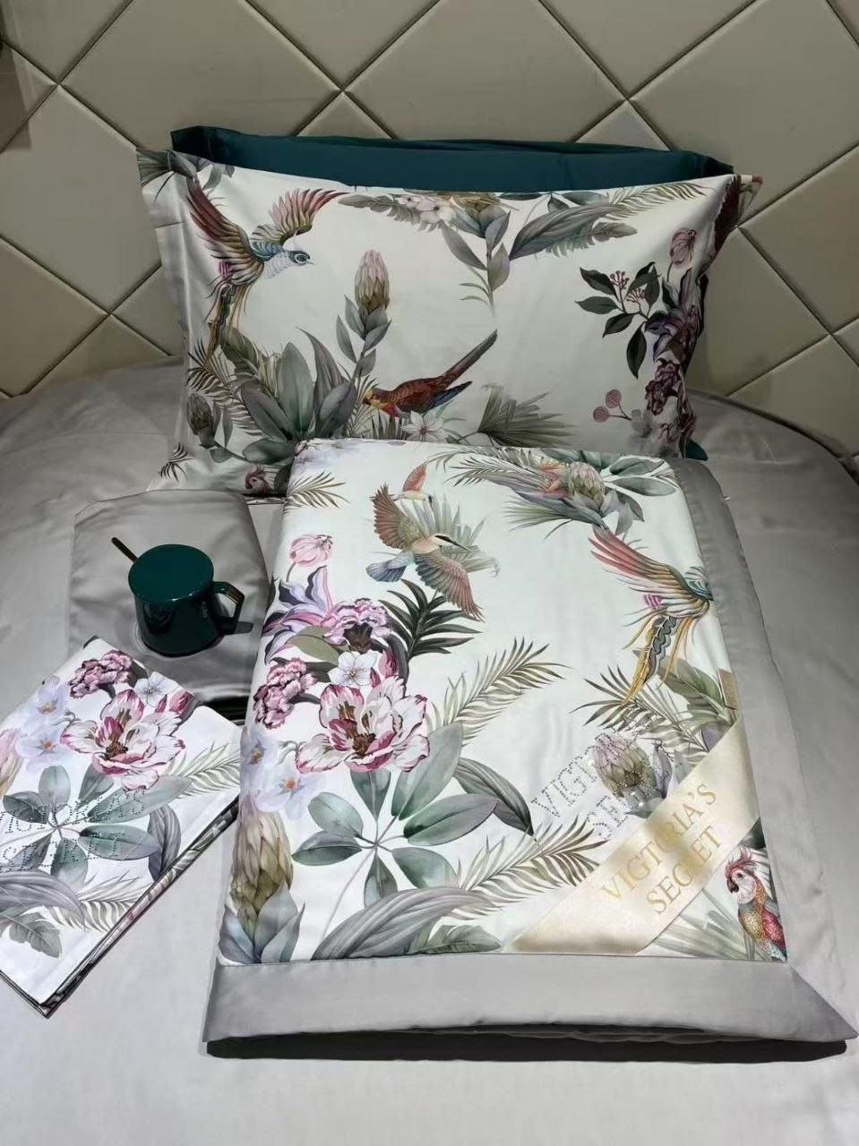 комплект постельного белья с одеялом,комплект постельного белья,комплект постельного белья blumarine,комплект постельного белья blumarine мако-сатин евро наволочки 50x70,victoria's secret комплект пос