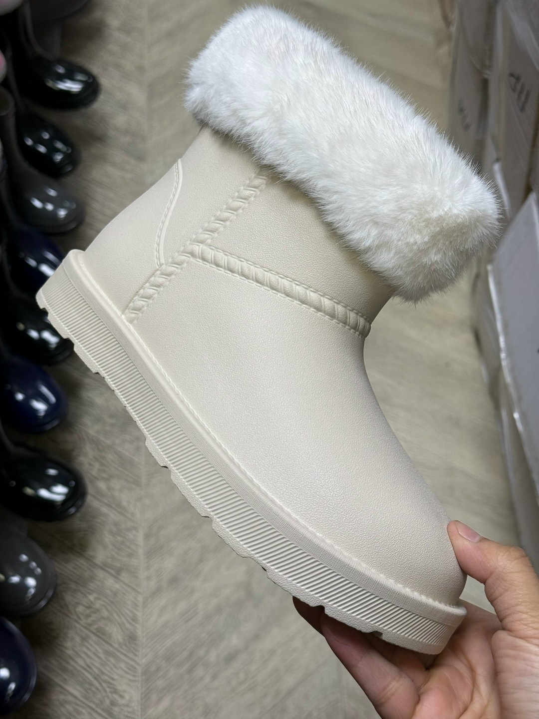 нордман угги женские резиновые,,резиновые сапоги,женские резиновые сапоги,угги nordman frosto (с опушкой) черные