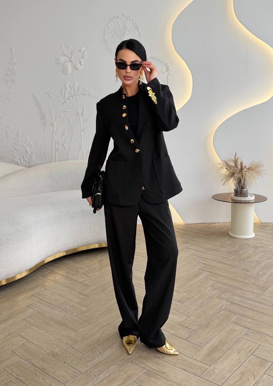 брючный костюм,элегантный брючный костюм,костюм классический,классический костюм женский,костюм брючный 2026 черный dilanavip