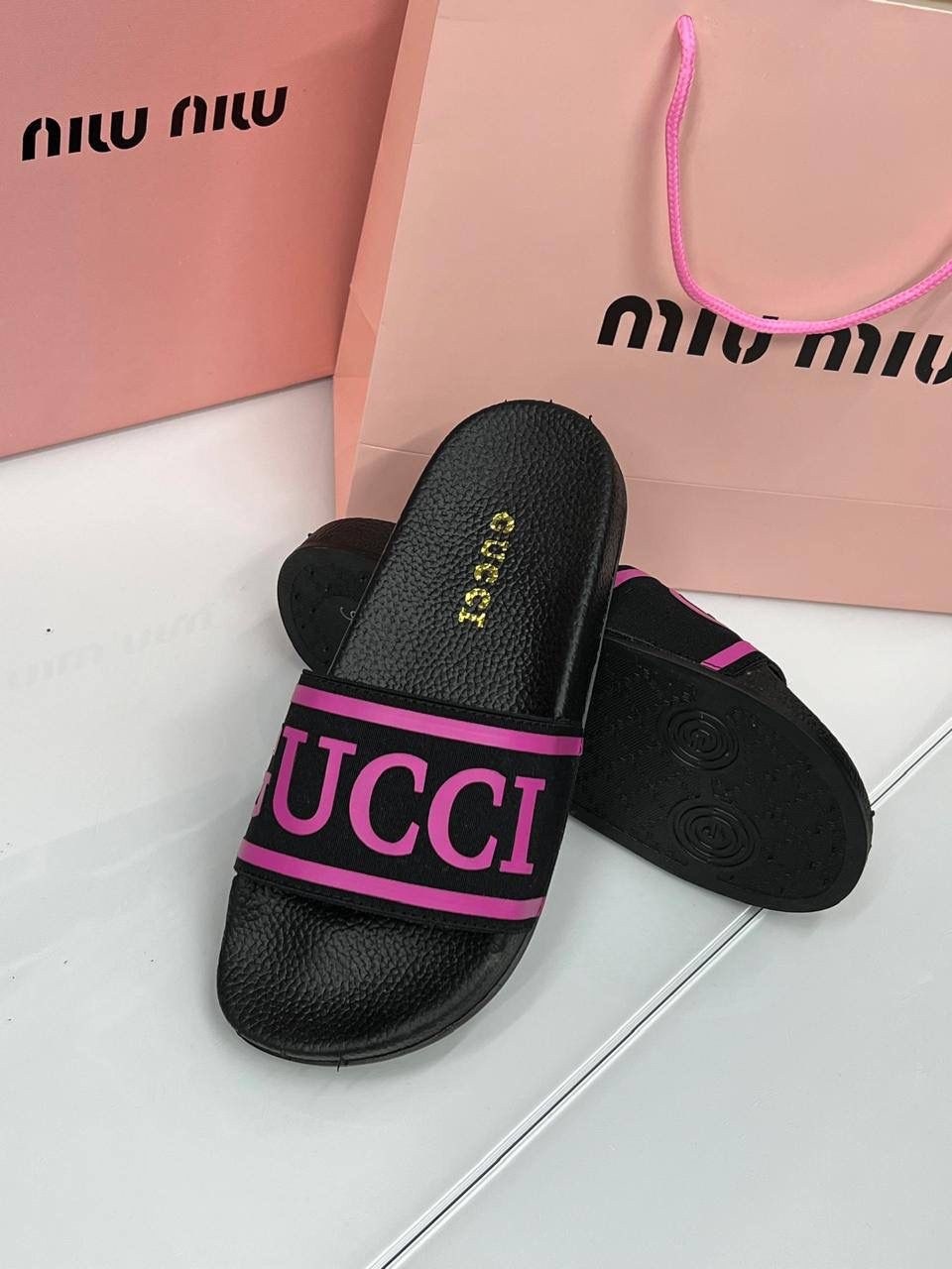 шлепки гуччи,,шлепанцы gucci,gucci black,gucci slide