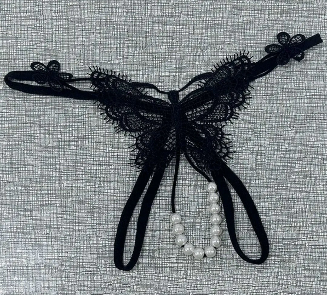 стринги бабочка,стринги женские с бусами,трусики с бусинами,стринги с бусами,трусики с бусами бабочка