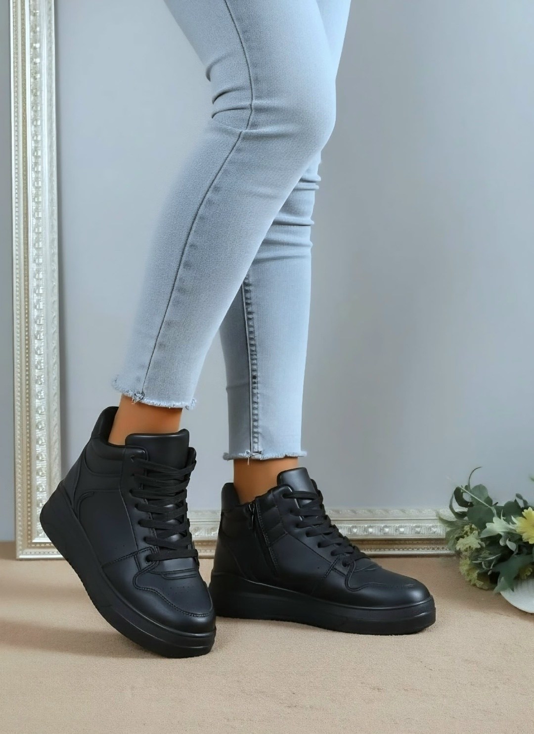,кроссовки женскиe,высокие кроссовки,кроссовки женские зимние,кроссовки женские черные